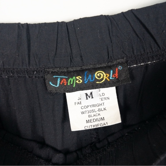 Jams World Black Wide Leg Pull On Pants - Picture 7 of 12